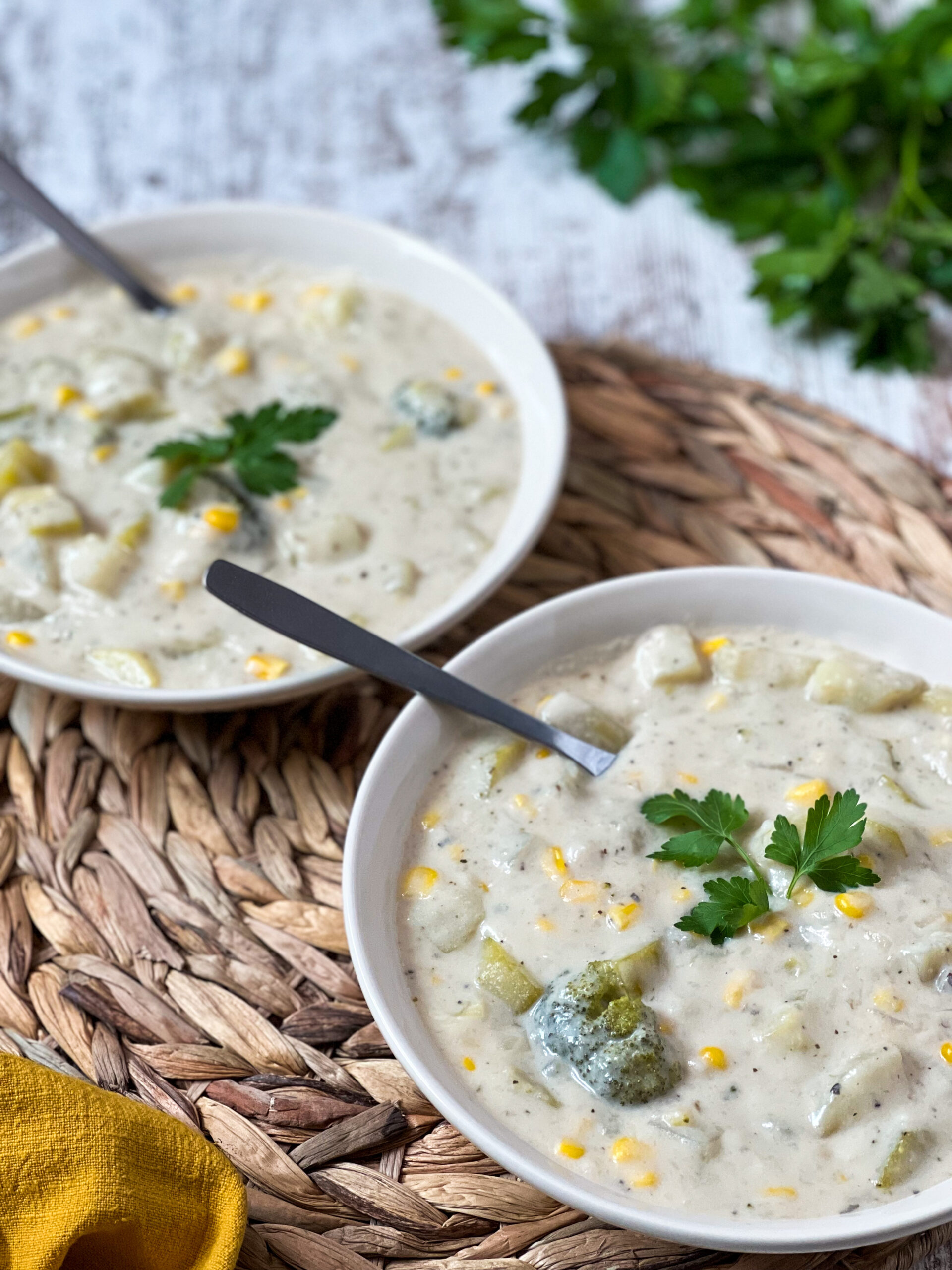 One-Pot Vegan Creamy Broccoli Potato Soup